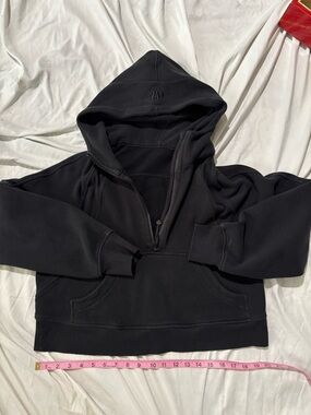Lululemon Black Half-Zip Hooded Pullover